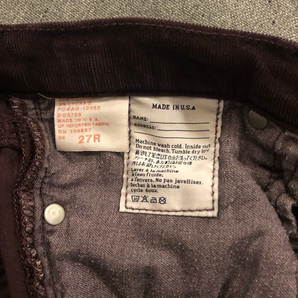 AG The Stevie Slim Straight Cords - Picture 5 of 6